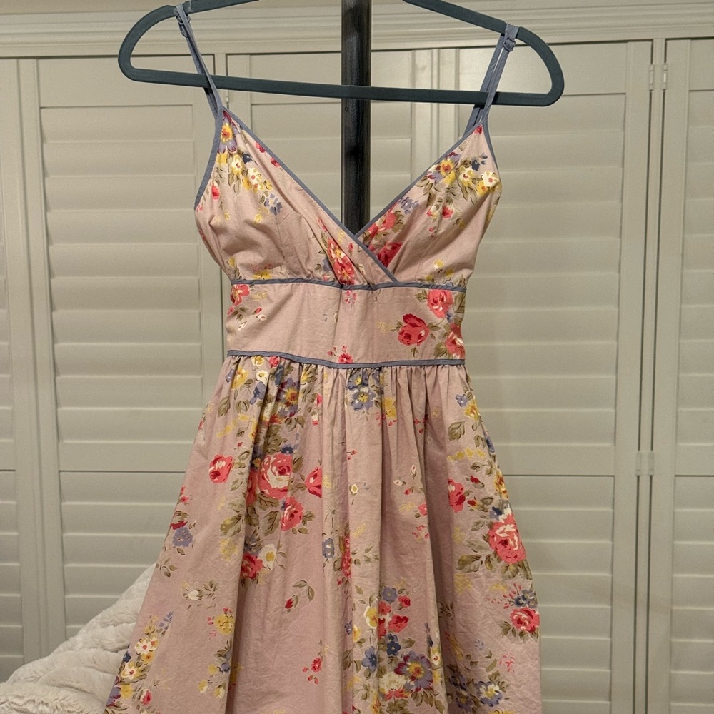 Floral Shoulder Strap Dress